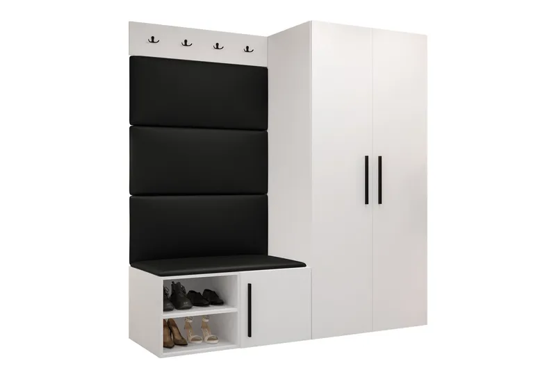 Farosa Hall -Huonekalusetti - Valkoinen - Huonekalut - Kalustesetit - Eteisen kalustesetit