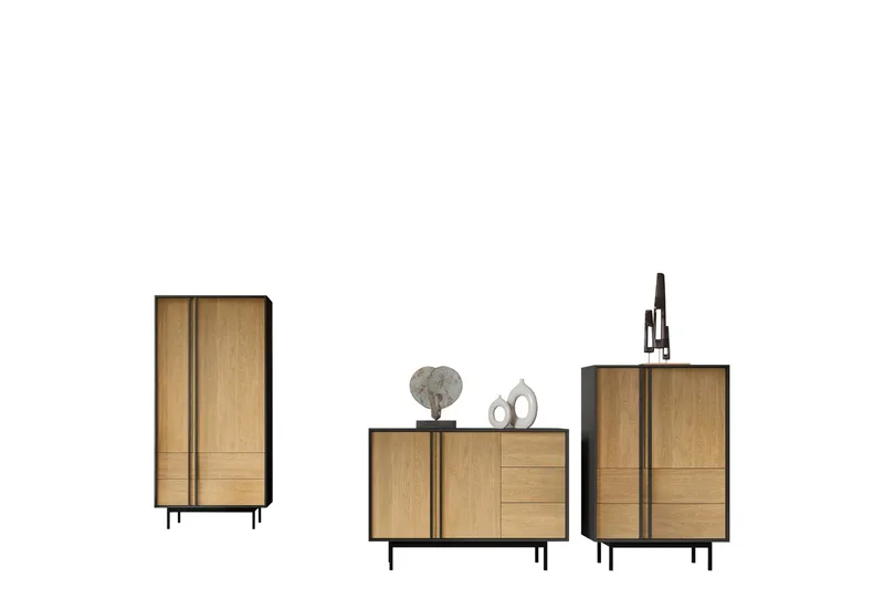 Farshian-Huonekalusetti Olohuoneeseen - Vihreä - Huonekalut - Kalustesetit - Olohuoneen kalustesetit