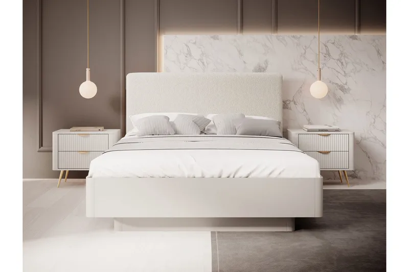 Forba Huonekalusetti Makuuhuoneeseen - Beige - Huonekalut - Kalustesetit - Makuuhuoneen kalustesetit