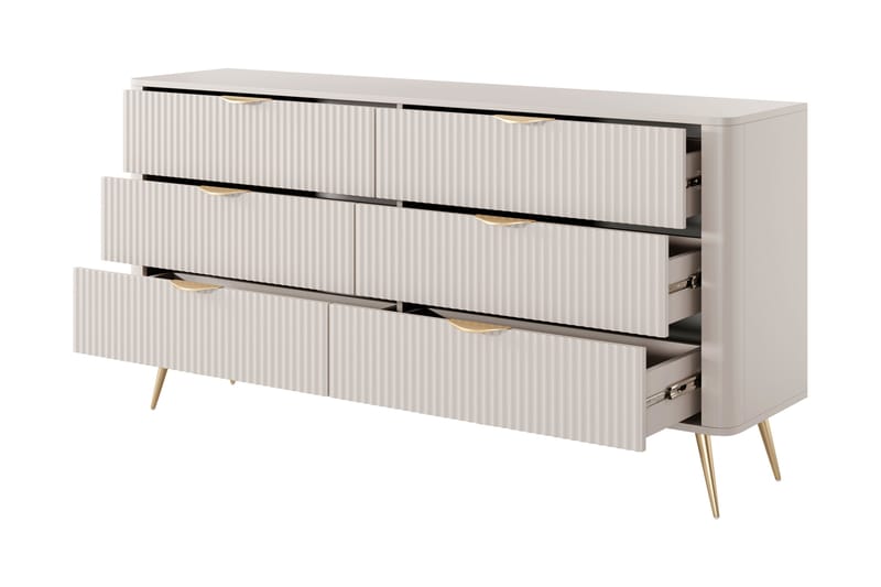 Forba Huonekalusetti Makuuhuoneeseen - Beige - Huonekalut - Kalustesetit - Makuuhuoneen kalustesetit