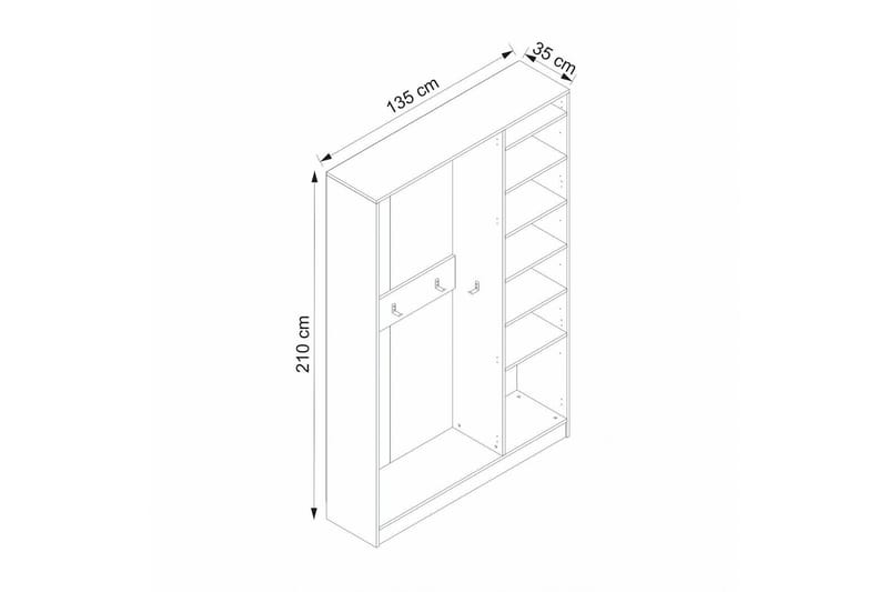 Fruitland Eteisen Kalustesetti - Valkoinen - Huonekalut - Kalustesetit - Eteisen kalustesetit