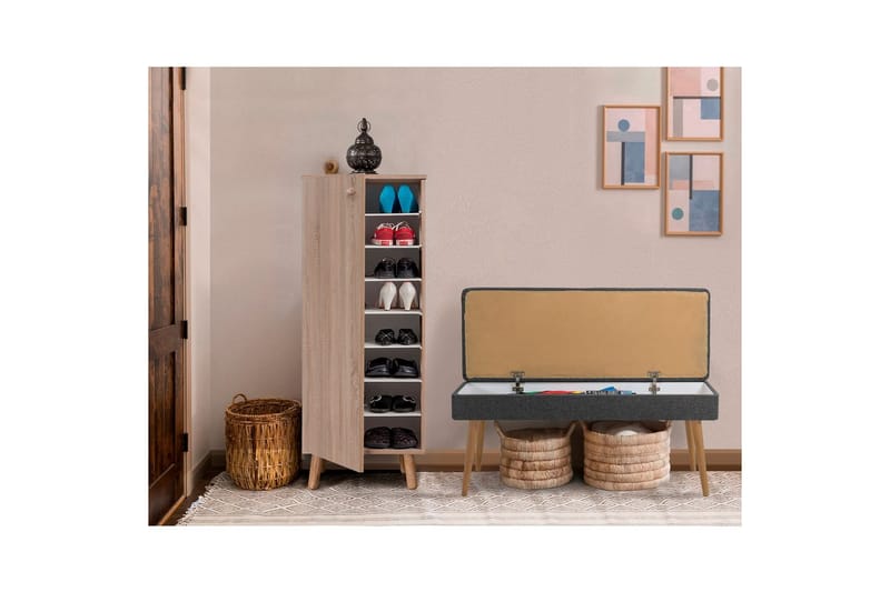 Gelsgan Eteiskalustesetti - Antrasiitti - Huonekalut - Kalustesetit - Eteisen kalustesetit