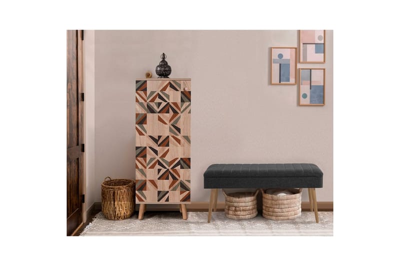 Gelsgan Eteiskalustesetti - Antrasiitti - Huonekalut - Kalustesetit - Eteisen kalustesetit