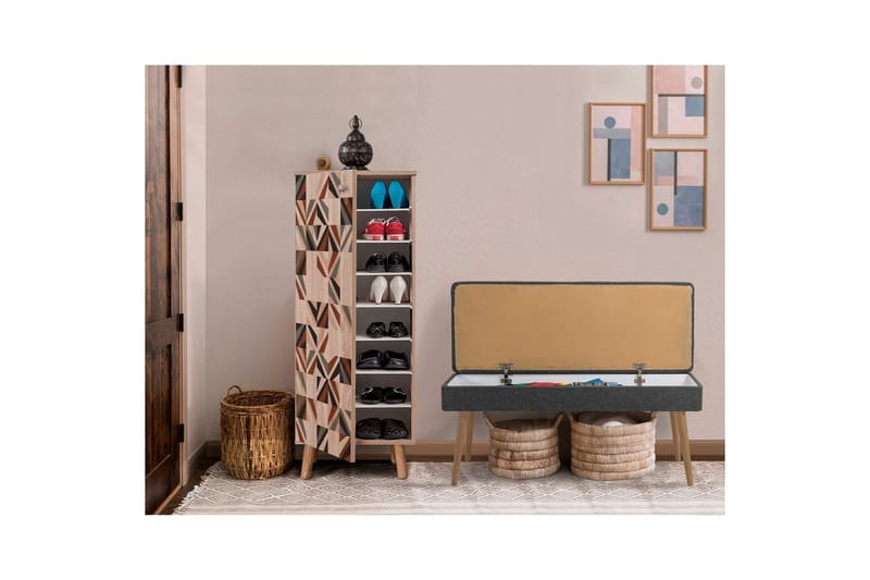 Gelsgan Eteiskalustesetti - Antrasiitti - Huonekalut - Kalustesetit - Eteisen kalustesetit