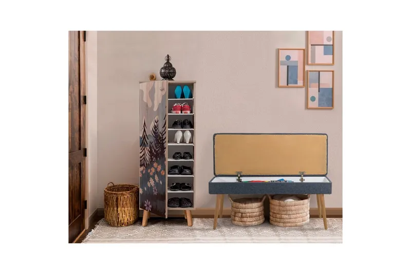 Gelsgan Eteiskalustesetti - Tummansininen - Huonekalut - Kalustesetit - Eteisen kalustesetit