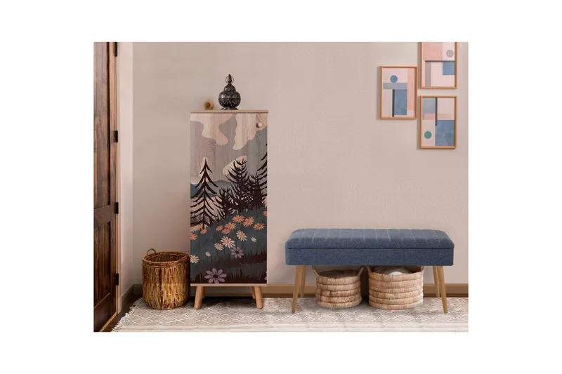 Gelsgan Eteiskalustesetti - Tummansininen - Huonekalut - Kalustesetit - Eteisen kalustesetit