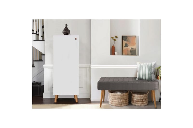 Gelsgan Eteiskalustesetti - Valkoinen/Harmaa - Huonekalut - Kalustesetit - Eteisen kalustesetit