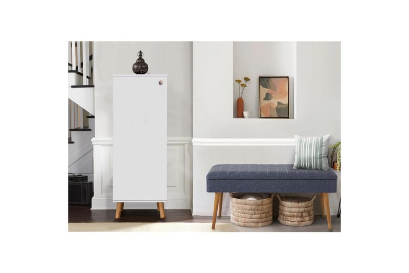 Gelsgan Eteiskalustesetti - Valkoinen/Tummansininen - Huonekalut - Kalustesetit - Eteisen kalustesetit