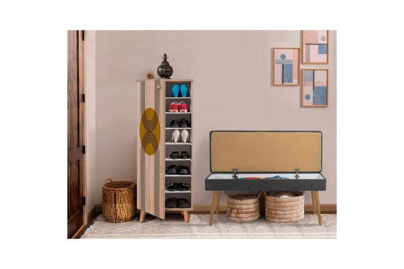 Gelsgan Kalustesetti Olohuoneeseen - Luonnollinen - Huonekalut - Kalustesetit - Eteisen kalustesetit