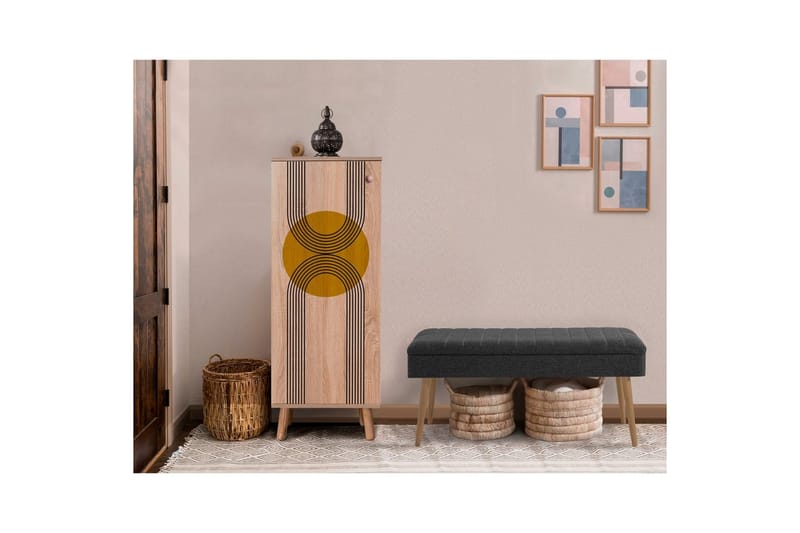 Gelsgan Kalustesetti Olohuoneeseen - Luonnollinen - Huonekalut - Kalustesetit - Olohuoneen kalustesetit