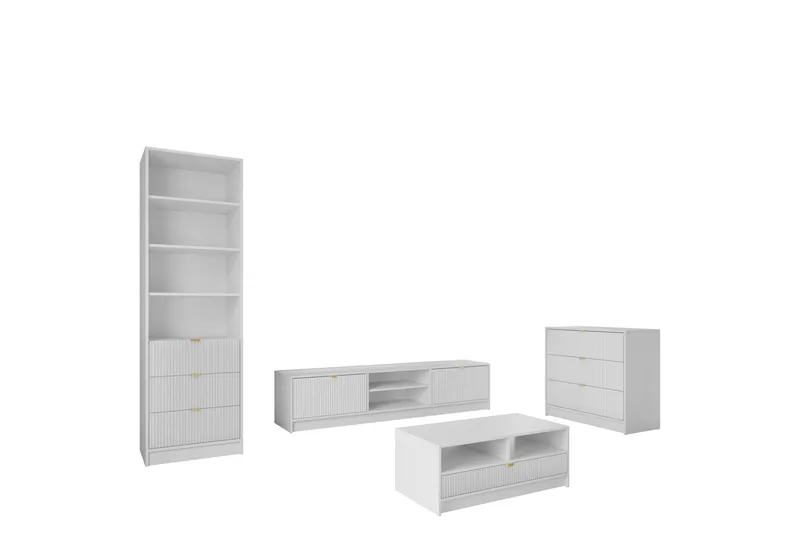 Gudelia-Huonekalusetti Olohuoneeseen, Valkoinen