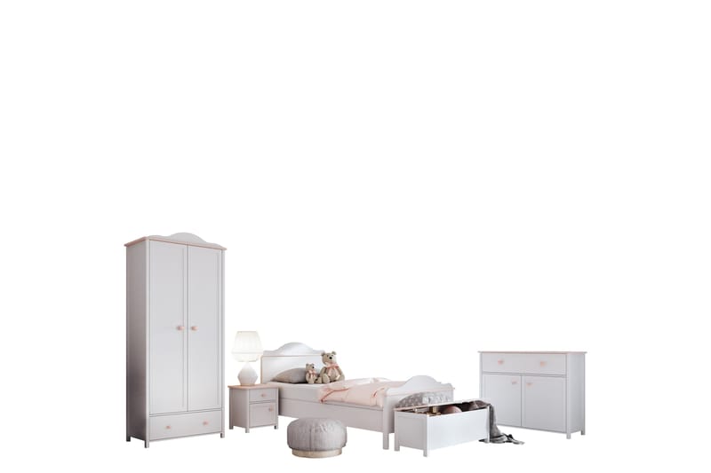 Hilts Makuuhuoneen Kalustesarja - Ruskea/Beige - Huonekalut - Kalustesetit - Makuuhuoneen kalustesetit