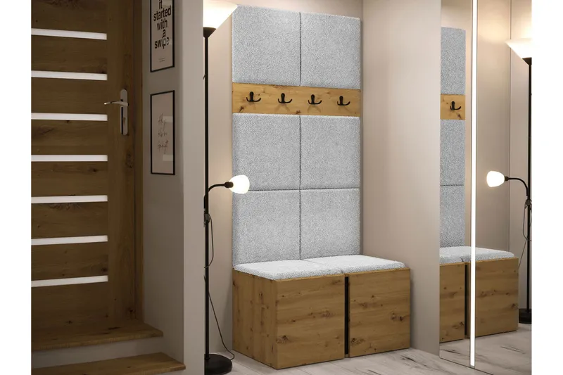 Hollan Hall Kalustesarja - Beige - Huonekalut - Kalustesetit - Eteisen kalustesetit