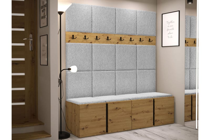 Hollan Hall Kalustesarja - Harmaa/Beige - Huonekalut - Kalustesetit - Eteisen kalustesetit