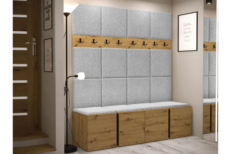 Hollan Hall Kalustesarja - Harmaa/Beige - Huonekalut - Kalustesetit - Eteisen kalustesetit