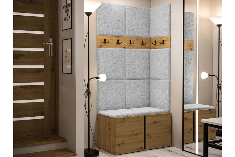 Hollan Hall Kalustesarja - Harmaa/Beige - Huonekalut - Kalustesetit - Eteisen kalustesetit