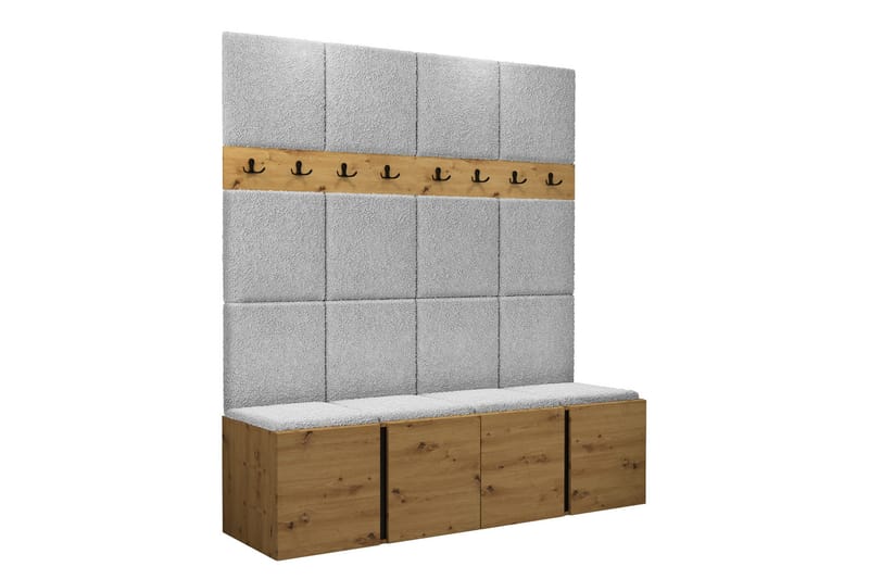 Hollan Hall Kalustesarja - Harmaa/Beige - Huonekalut - Kalustesetit - Eteisen kalustesetit