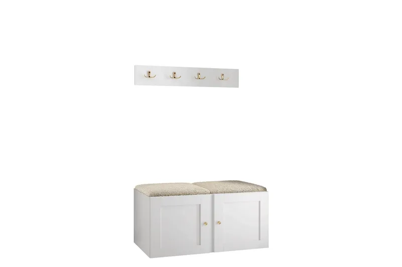 Hollan Hall Kalustesarja - Musta - Huonekalut - Kalustesetit - Eteisen kalustesetit