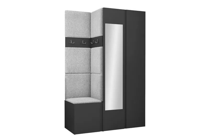 Hollan Hall Kalustesarja - Mustavalkoinen - Huonekalut - Kalustesetit - Eteisen kalustesetit