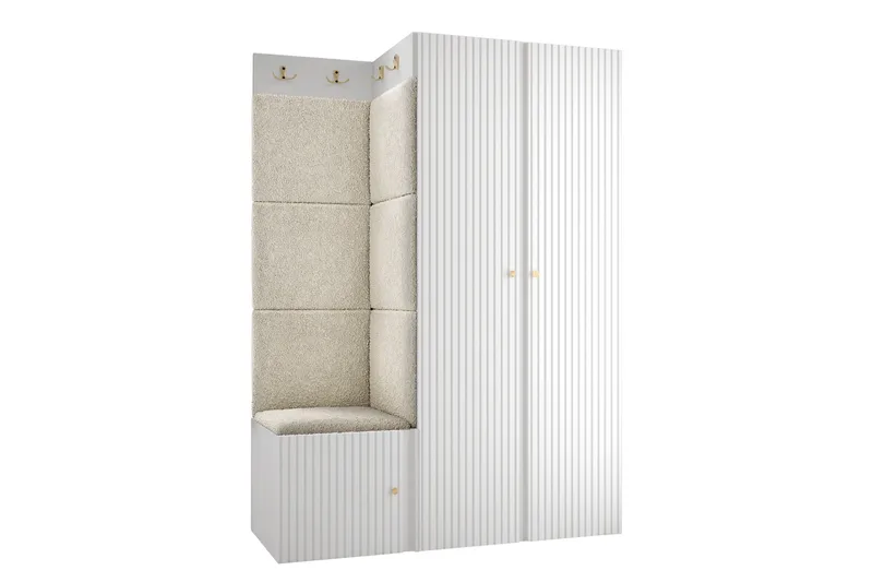 Hollan Hall Kalustesarja - Mustavalkoinen - Huonekalut - Kalustesetit - Eteisen kalustesetit