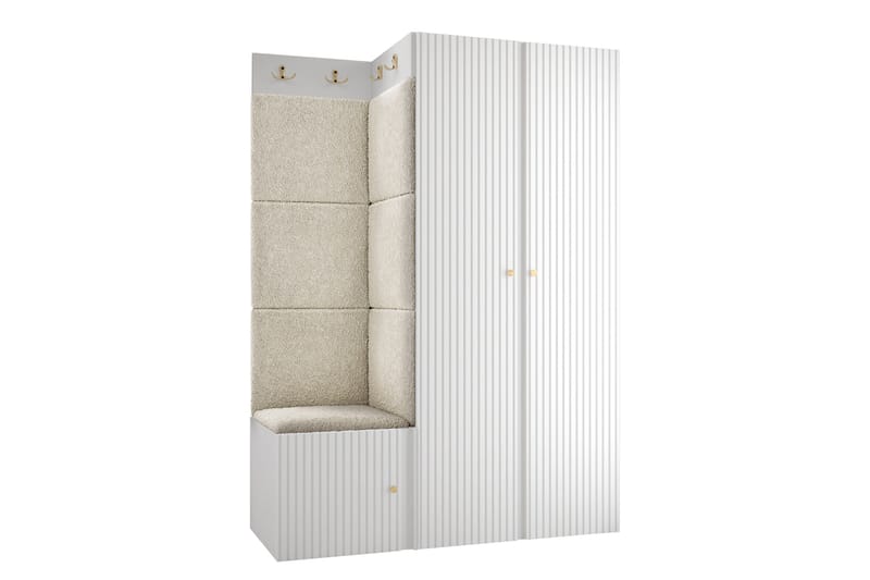 Hollan Hall Kalustesarja - Mustavalkoinen - Huonekalut - Kalustesetit - Eteisen kalustesetit