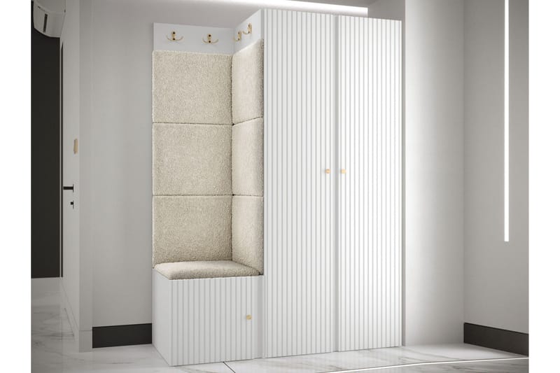 Hollan Hall Kalustesarja - Mustavalkoinen - Huonekalut - Kalustesetit - Eteisen kalustesetit