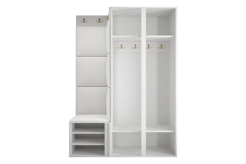 Hollan Hall Kalustesarja - Ruskea/Beige - Huonekalut - Kalustesetit - Eteisen kalustesetit