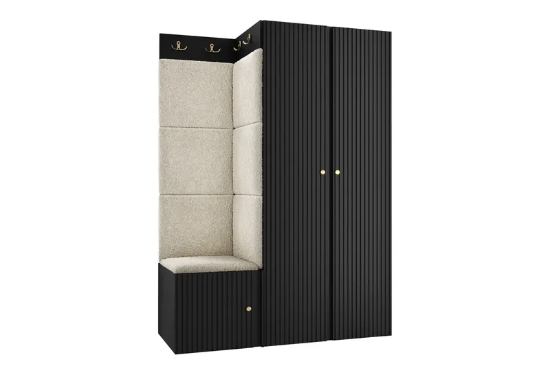 Hollan Hall Kalustesarja - Ruskea/Beige - Huonekalut - Kalustesetit - Eteisen kalustesetit