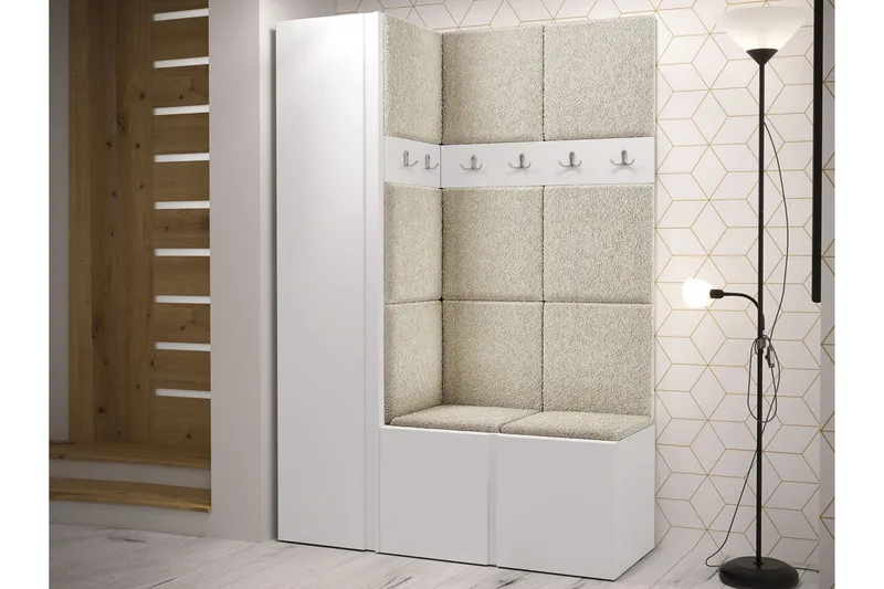 Hollan Hall Kalustesarja - Vaaleanpunainen - Huonekalut - Kalustesetit - Eteisen kalustesetit