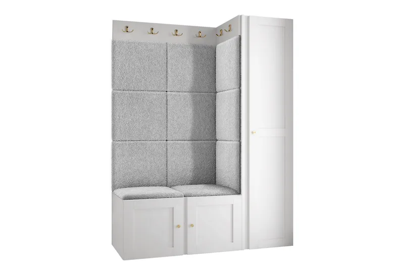 Hollan Hall Kalustesarja - Valkoinen - Huonekalut - Kalustesetit - Eteisen kalustesetit