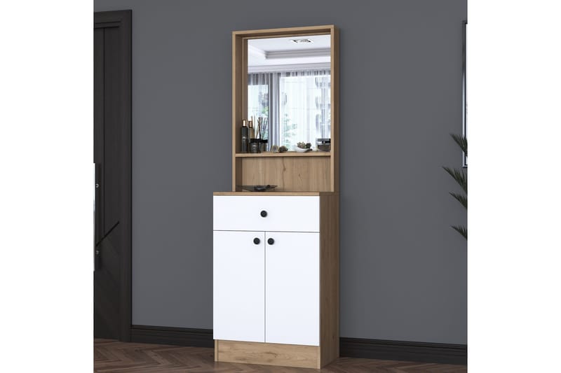 Hooda Eteisen Kalustesetti - Pähkinäpuu/Valkoinen - Huonekalut - Kalustesetit - Eteisen kalustesetit