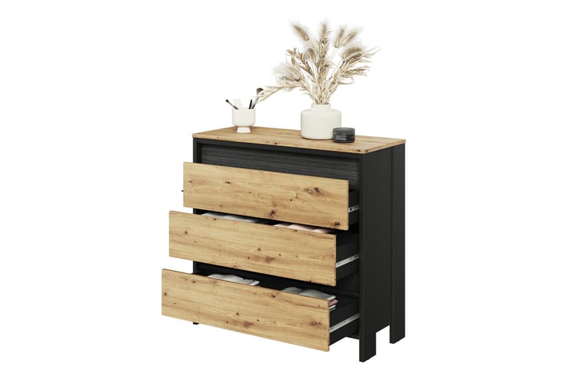 Huddinge-Huonekalusetti Olohuoneeseen - Ruskea/Musta - Huonekalut - Kalustesetit - Olohuoneen kalustesetit