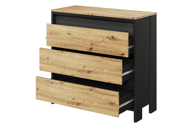 Huddinge-Huonekalusetti Olohuoneeseen - Ruskea/Musta - Huonekalut - Kalustesetit - Olohuoneen kalustesetit