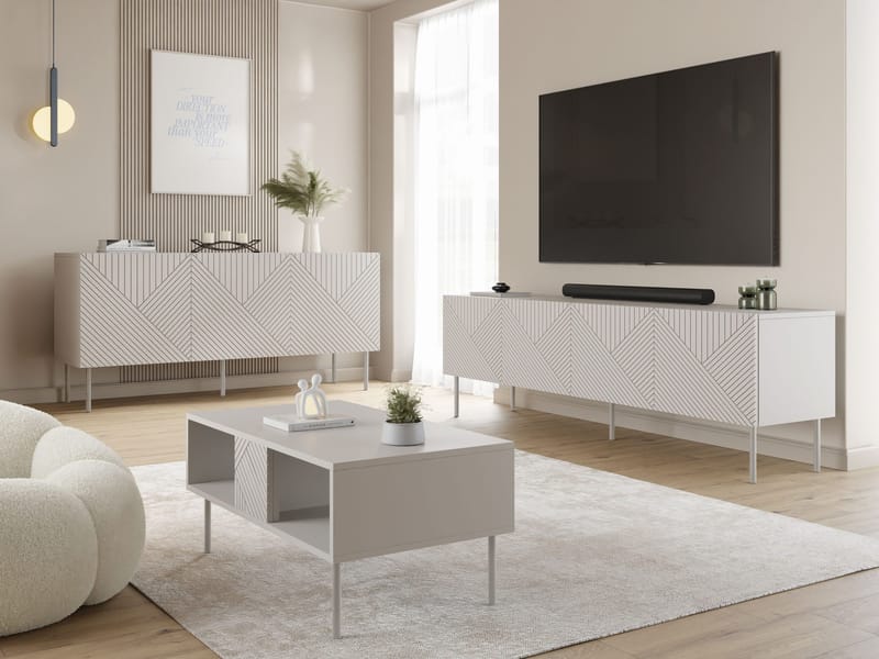huonekalusarja ART DECO I -kalustesarja beige - Huonekalut - Kalustesetit - Olohuoneen kalustesetit