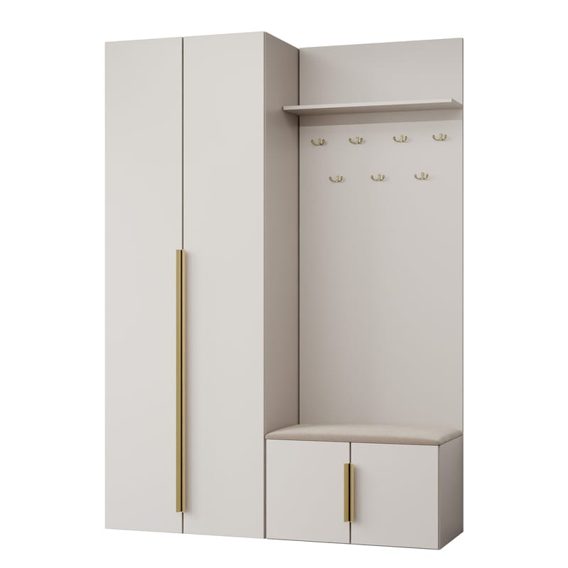 huonekalusarja Eteiskaluste KERKIN I beige, undefined