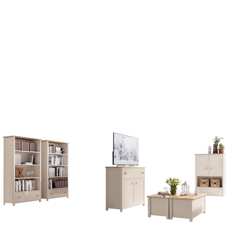 huonekalusetti Story Beige, tammi, Beige, tammi
