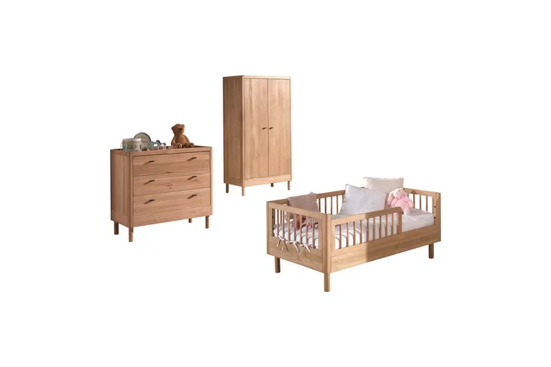 Juniorisänky lipastolla ja vaatekaapilla Forrest Tammi, Tammi