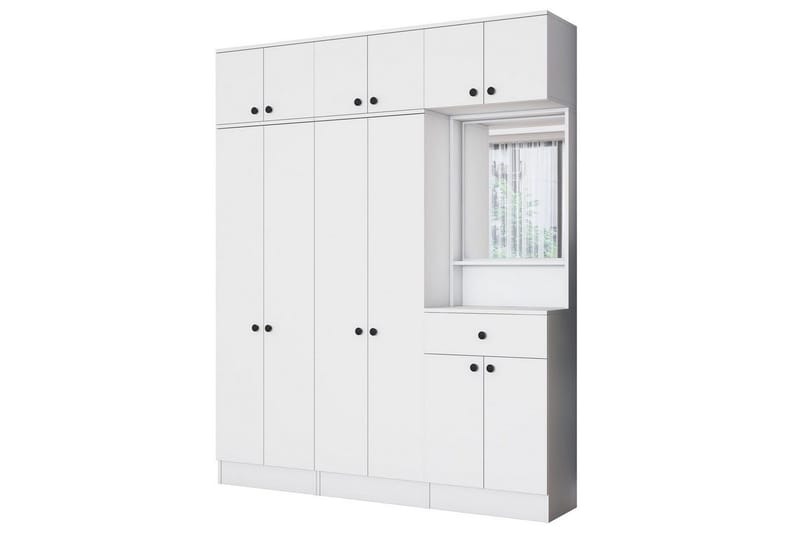 Käytävänaulakko Donel Valkoinen - Valkoinen - Huonekalut - Kalustesetit - Eteisen kalustesetit