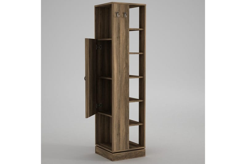 Käytävänaulakko Honi Pähkinä - Tummanruskea - Huonekalut - Kalustesetit - Eteisen kalustesetit