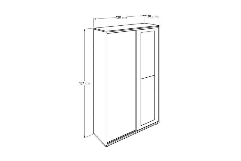 Käytävänaulakko Sael Valkoinen - Valkoinen - Huonekalut - Kalustesetit - Eteisen kalustesetit