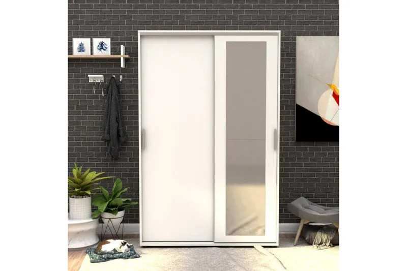 Käytävänaulakko Sael Valkoinen - Valkoinen - Huonekalut - Kalustesetit - Eteisen kalustesetit