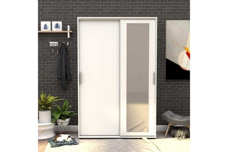 Käytävänaulakko Sael Valkoinen - Valkoinen - Huonekalut - Kalustesetit - Eteisen kalustesetit