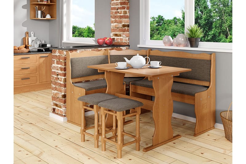 Keittiökaappi Mini - Beige / Ruskea - Huonekalut - Pöytä & ruokailuryhmä - Ruokailuryhmä