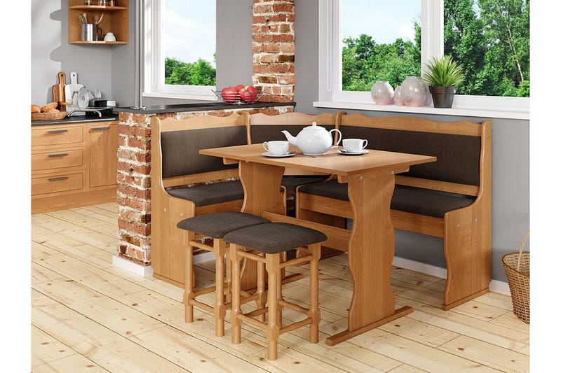 Keittiökaappi Mini - Beige / Ruskea - Huonekalut - Pöytä & ruokailuryhmä - Ruokailuryhmä