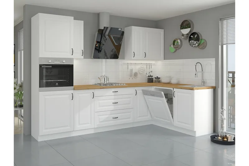 Templemore Möbelset För Kök & Matplats White - Huonekalut - Kalustesetit - Keittiön kalustesetit