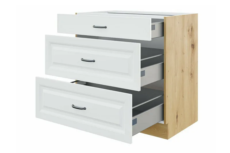 Templemore Möbelset För Kök & Matplats White/Wood - Huonekalut - Kalustesetit - Keittiön kalustesetit