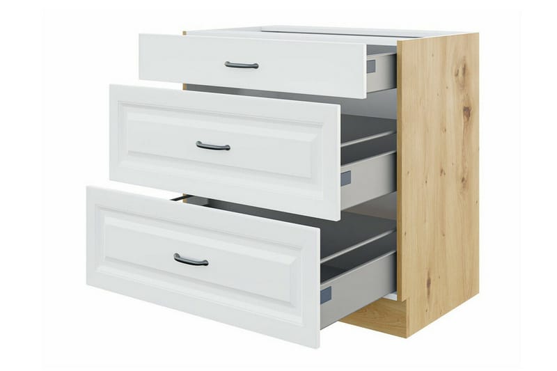 Templemore Möbelset För Kök & Matplats White/Wood - Huonekalut - Kalustesetit - Keittiön kalustesetit