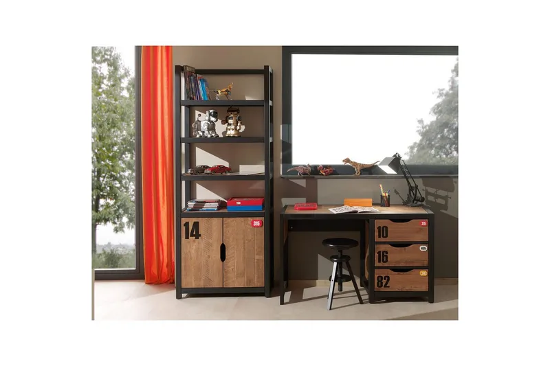 Kirjahylly ja pöytä Alex - Huonekalut - Kalustesetit - Olohuoneen kalustesetit