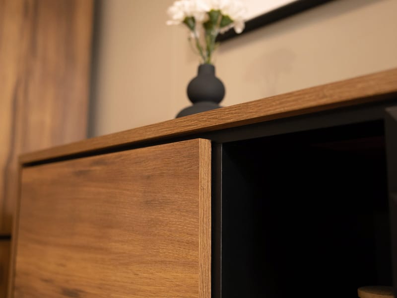 Lorvenn Olohuoneen kalustepaketti - Ruskea/Musta - Huonekalut - Kalustesetit - Olohuoneen kalustesetit