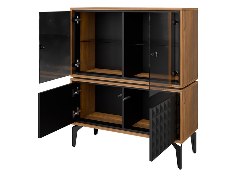 Lorvenn Olohuoneen kalustepaketti - Ruskea/Musta - Huonekalut - Kalustesetit - Olohuoneen kalustesetit